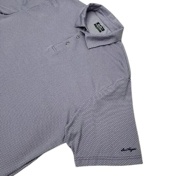 Ben Hogan Performance Polo Golf Shirt 2XL XXL Short Sleeve Purple Print - Picture 3 of 9